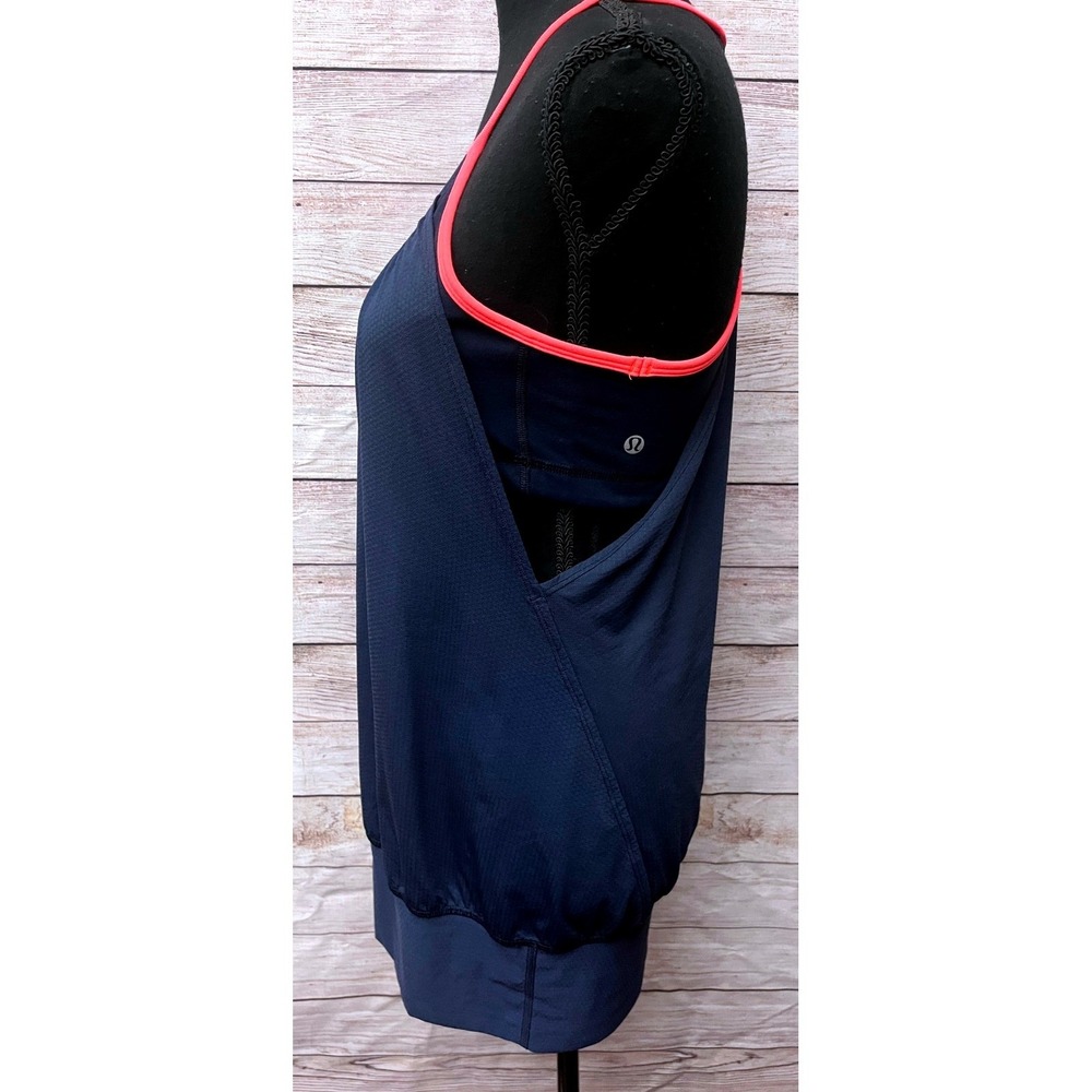 Lululemon No Limits Tank Inkwell Navy Blue Workout Built-In Bra Size 8 - Picture 7 of 9